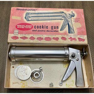 Wearever Cookie Gun With Thickness Control And Pastry Decorator Trigger Quick